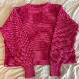 Old Navy Hot Pink Knit Sweater